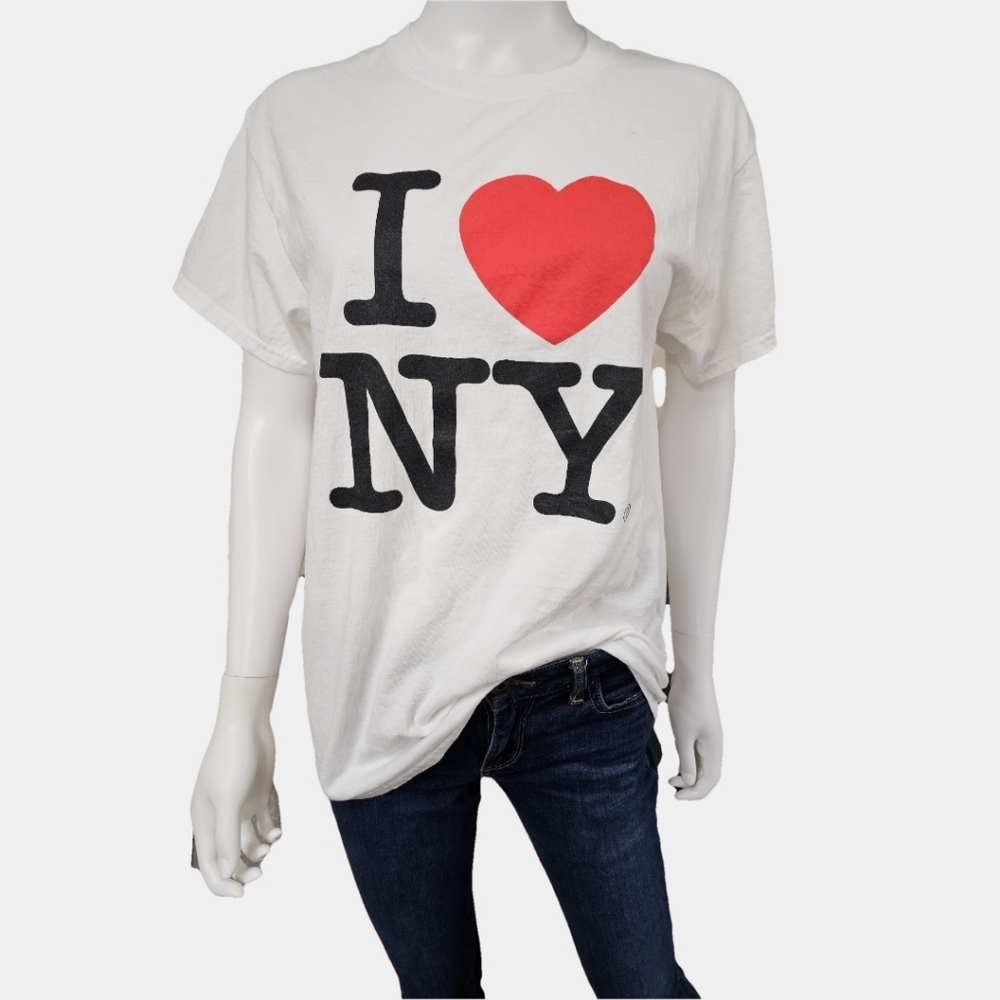 Top Of The Rock I ❤️ New York Crew Neck Short Sleeve Tee Size M